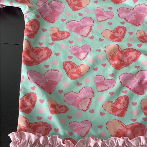 Ruffle Butts Girls Rash Guard Swim Shirt. Size 6 - Picture 3 of 7